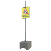 Sign holder | with 60 x 60 x 3 mm mounting tubefor 50 x 50 mm sign tube